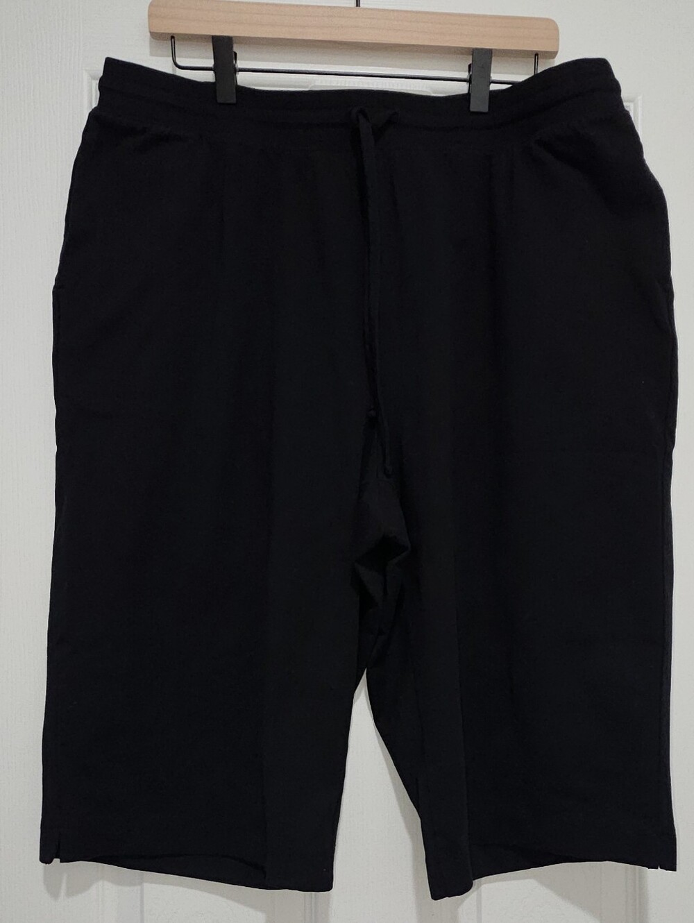 Style & Co Women's Black Drawstring Shorts, 1X